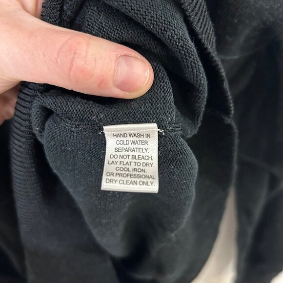 Pronto Uomo Black Men’s Pullover Sweater Size Large - Picture 3 of 4